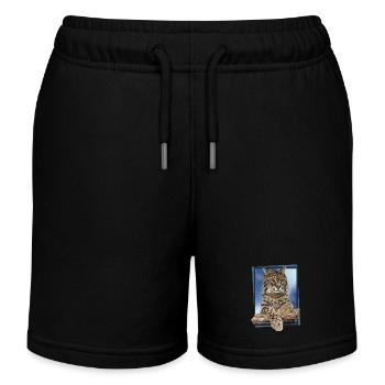 Lynx - Short de jogging enfant bio Stanley/Stella - noir - Devant