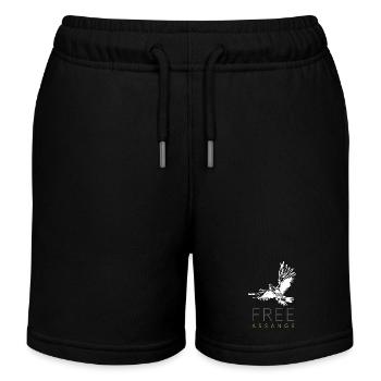 Free Assange Freiheit für Julian Assange Taube - Kinder Organic Joggingshorts Mini Bolter von Stanley/Stella - Schwarz - Vorne