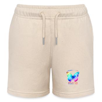 Butterfly Rainbow - Graphique Rainbow Butterfly - Short de jogging enfant bio Stanley/Stella - écru doux - Devant