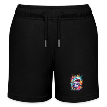 Shark - Kids Organic Sweat Shorts by Stanley/Stella - black - Front