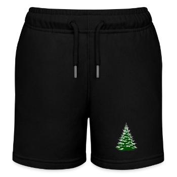 O sapin enneigé sapin épicéa Noël - Short de jogging enfant bio Stanley/Stella - noir - Devant