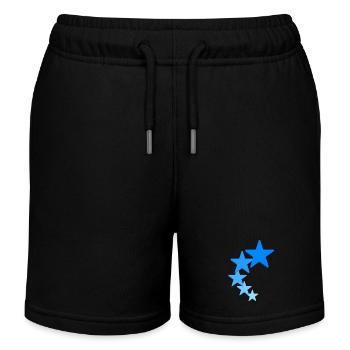 Star Logo - Kids Organic Sweat Shorts by Stanley/Stella - black - Front