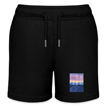 Dämmerung der Straße - Kinder Organic Joggingshorts Mini Bolter von Stanley/Stella - Schwarz - Vorne
