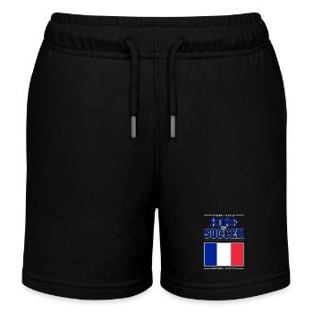 Home of Soccer - Kids Organic Sweat Shorts by Stanley/Stella - black - Front