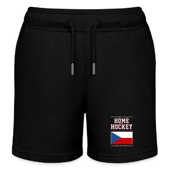 Home of Hockey - Kids Organic Sweat Shorts by Stanley/Stella - black - Front