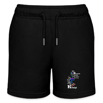 Roi pion d’échecs - Short de jogging enfant bio Stanley/Stella - noir - Devant