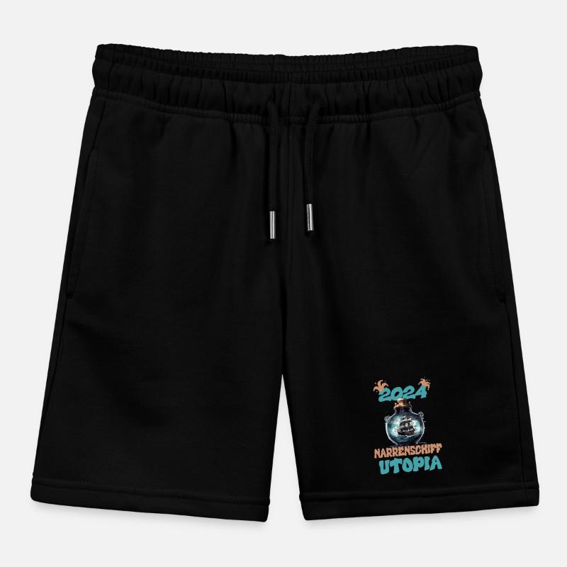 2024, Ship of Fools Utopia Kids Organic Sweat Shorts by Stanley/Stella