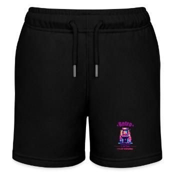 Retro Gaming Arcade Geschenk - Kinder Organic Joggingshorts Mini Bolter von Stanley/Stella - Schwarz - Vorne