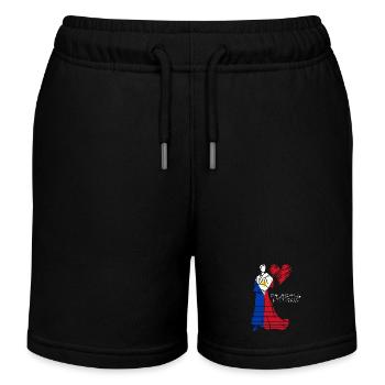 Philippines philippine drapeau Dalagang je cadeau - Short de jogging enfant bio Stanley/Stella - noir - Devant