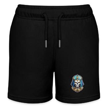 Pharaoh- Mummy - Egypt - Kids Organic Sweat Shorts by Stanley/Stella - black - Front