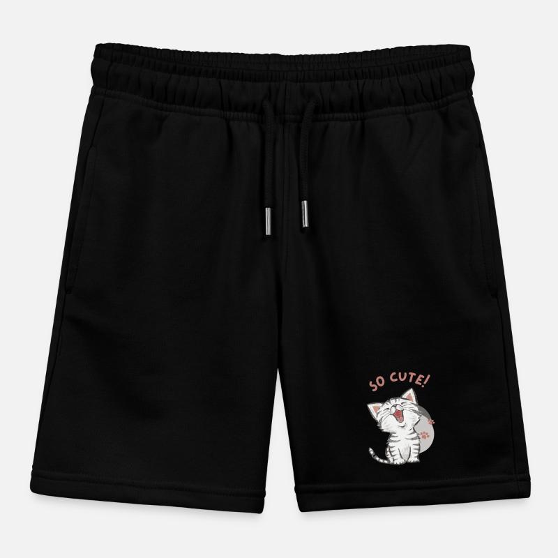 Katze - So cute! Kinder Organic Joggingshorts Mini Bolter von Stanley/Stella