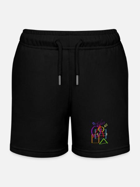 Toutes les formes - Short de jogging enfant bio Stanley/Stella - noir