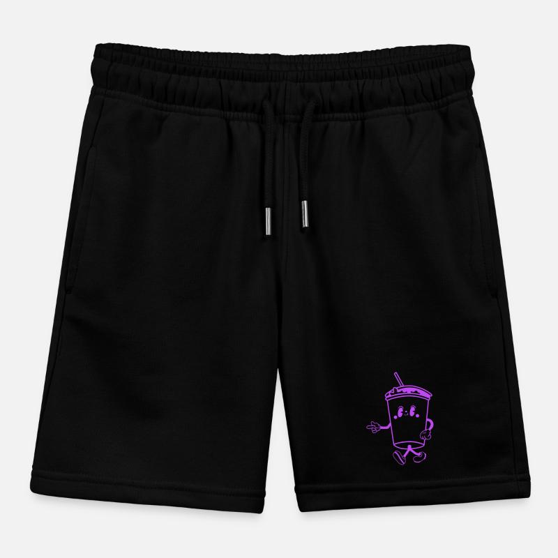 Drink Cartoon Kids Organic Sweat Shorts by Stanley/Stella