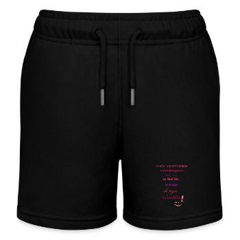 viele verschiedene Schrifttypen - Kinder Organic Joggingshorts Mini Bolter von Stanley/Stella - Schwarz - Vorne
