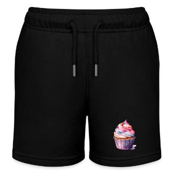 cupcake 2 - Kinder Organic Joggingshorts Mini Bolter von Stanley/Stella - Schwarz - Vorne