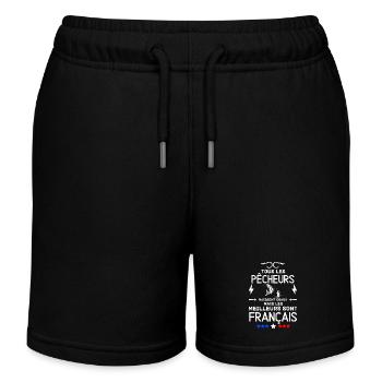 Best French fisherman - Kids Organic Sweat Shorts by Stanley/Stella - black - Front