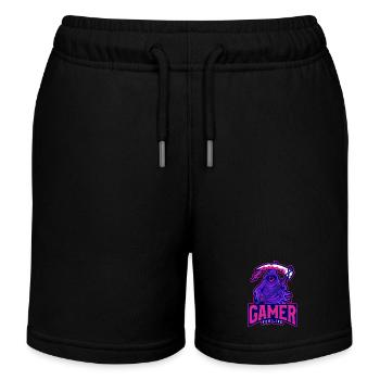 Gamer For Life - Kids Organic Sweat Shorts by Stanley/Stella - black - Front