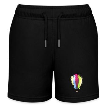 Vol en montgolfière Sky I Gift - Short de jogging enfant bio Stanley/Stella - noir - Devant