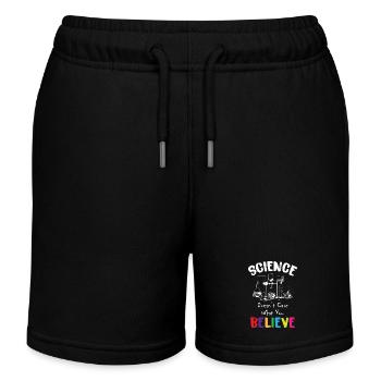 La science ne se soucie pas de ce que vous croyez - Short de jogging enfant bio Stanley/Stella - noir - Devant