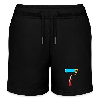 Maler - Kinder Organic Joggingshorts Mini Bolter von Stanley/Stella - Schwarz - Vorne