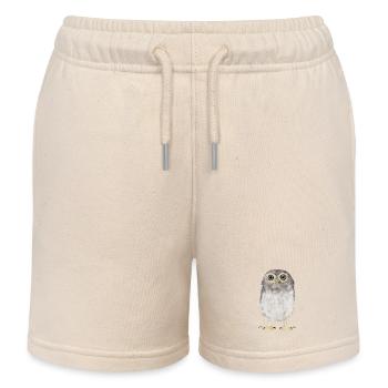 Hibou - Short de jogging enfant bio Stanley/Stella - écru doux - Devant