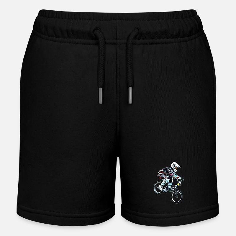 bmx bicross race racing old school - Short de jogging enfant bio Stanley/Stella - noir