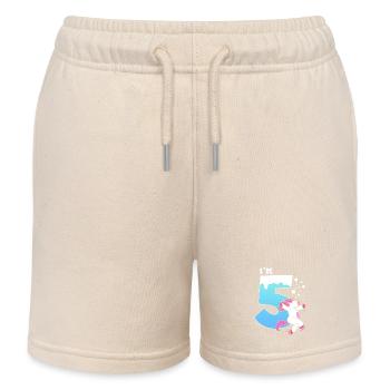 Schlittschuh Schlittschuhlaufen Eislauf - Kinder Organic Joggingshorts Mini Bolter von Stanley/Stella - Natur - Vorne