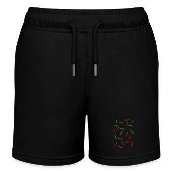 Chilies - Kids Organic Sweat Shorts by Stanley/Stella - black - Front