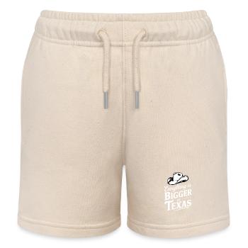 Texas State Texans Texas - Kids Organic Sweat Shorts by Stanley/Stella - soft Ecru - Front