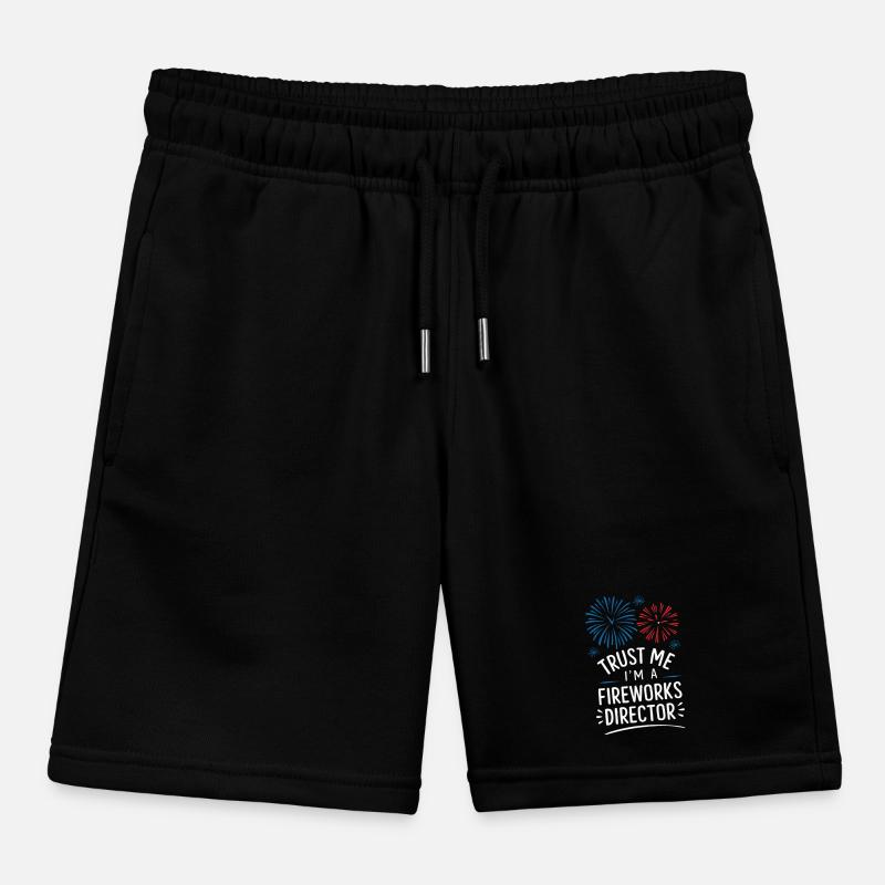 Pyrotechnics Fireworks Pyrotechnics Kids Organic Sweat Shorts by Stanley/Stella