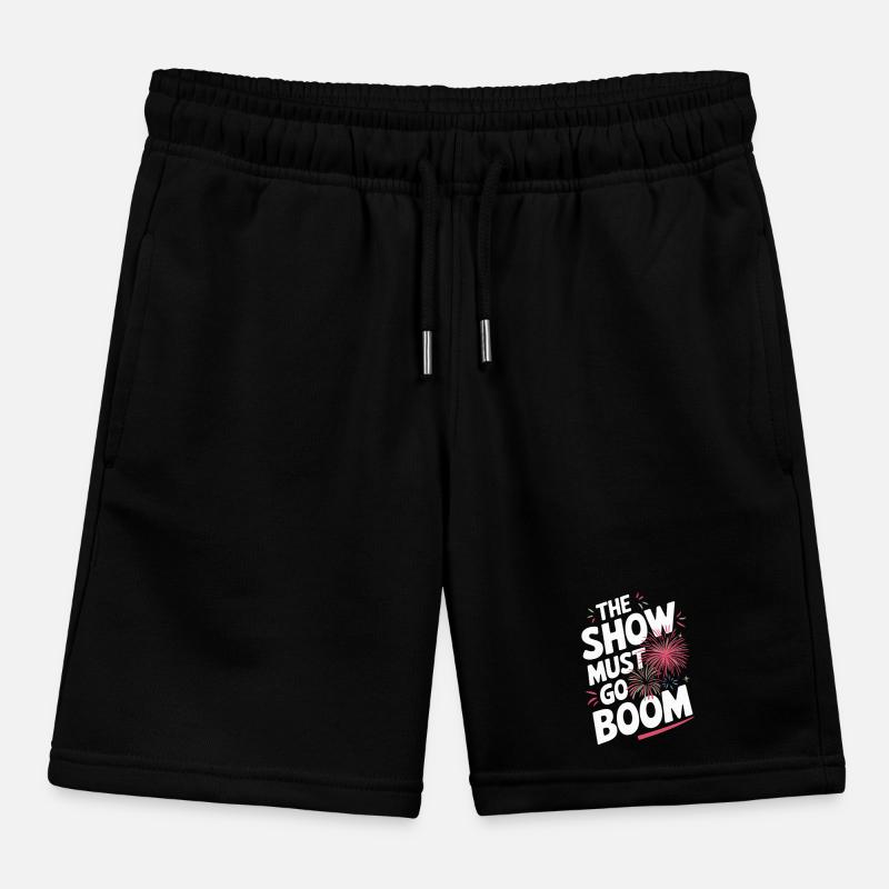 Pyrotechnics Fireworks Pyrotechnics Kids Organic Sweat Shorts by Stanley/Stella