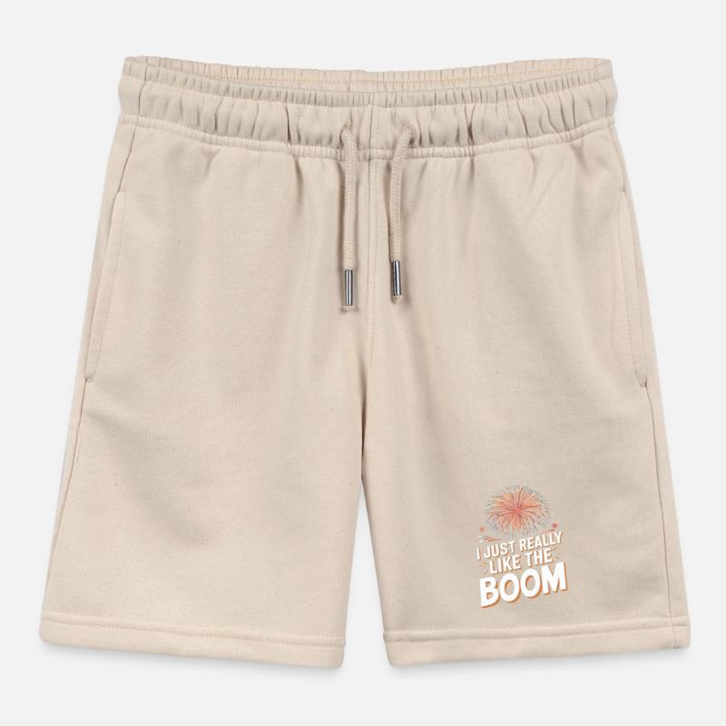 Pyrotechnics Fireworks Pyrotechnics Kids Organic Sweat Shorts by Stanley/Stella