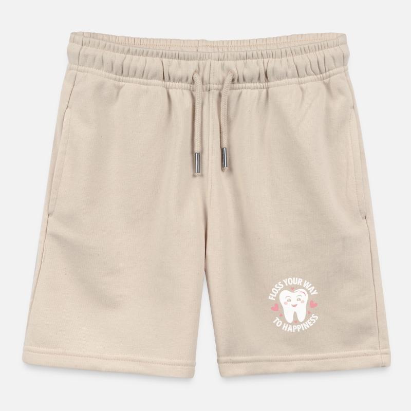 Dentist Dental Assistant Teeth Kids Organic Sweat Shorts by Stanley/Stella
