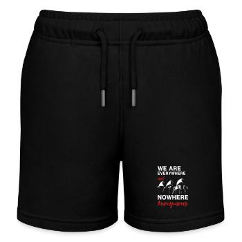 Nous sommes partout et nulle part Anonyme - Short de jogging enfant bio Stanley/Stella - noir - Devant