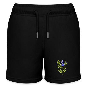 Fleur - Short de jogging enfant bio Stanley/Stella - noir - Devant