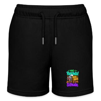 Einschulung Feuerwehr - Kinder Organic Joggingshorts Mini Bolter von Stanley/Stella - Schwarz - Vorne