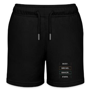 Bäcker Bäckerin Backen - Kinder Organic Joggingshorts Mini Bolter von Stanley/Stella - Schwarz - Vorne