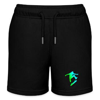 patineur - Short de jogging enfant bio Stanley/Stella - noir - Devant