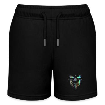 Totenkopf - Kinder Organic Joggingshorts Mini Bolter von Stanley/Stella - Schwarz - Vorne