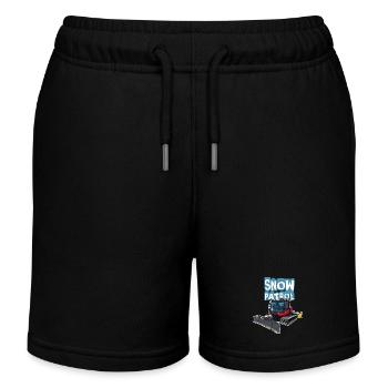 Snowcat Bully - Kids Organic Sweat Shorts by Stanley/Stella - black - Front