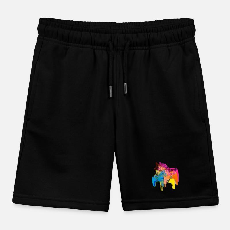 Pop Art Dala Pferde -Weihnachts Pulli Skandi Style Kinder Organic Joggingshorts Mini Bolter von Stanley/Stella