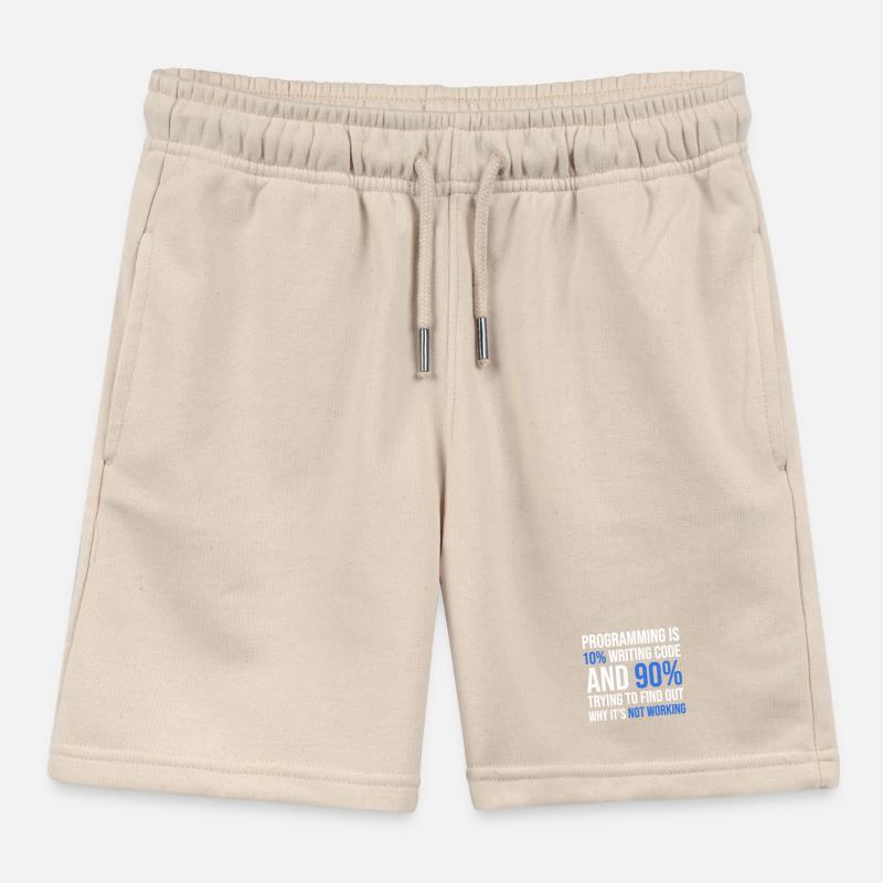 Débogage de code Humour T-shirt Design Short de jogging enfant bio Stanley/Stella