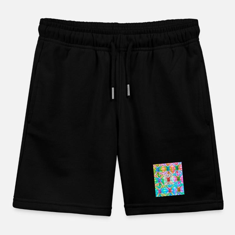 Lebendige Dose und abstraktes Lichtmuster Kinder Organic Joggingshorts Mini Bolter von Stanley/Stella