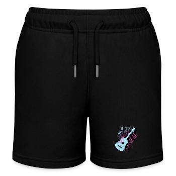 Musique de guitare classique - Short de jogging enfant bio Stanley/Stella - noir - Devant