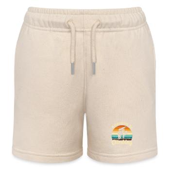 Climbing Rock climbing - Kids Organic Sweat Shorts by Stanley/Stella - soft Ecru - Front
