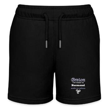 Breton, comme un Normand, mieux - Short de jogging enfant bio Stanley/Stella - noir - Devant