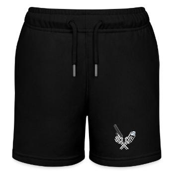 Gangster Skelett - Kinder Organic Joggingshorts Mini Bolter von Stanley/Stella - Schwarz - Vorne