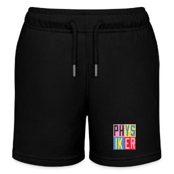 Physiker Design - Kinder Organic Joggingshorts Mini Bolter von Stanley/Stella - Schwarz - Vorne