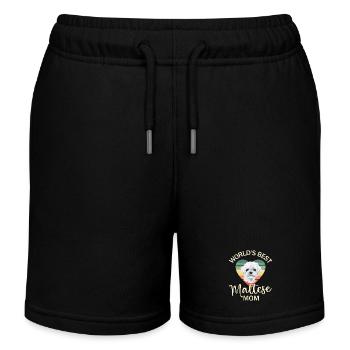 Chien maltais - Short de jogging enfant bio Stanley/Stella - noir - Devant