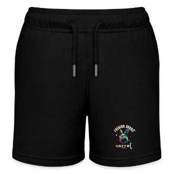 Rabbit Fashion Carpet Society - Kids Organic Sweat Shorts by Stanley/Stella - black - Front